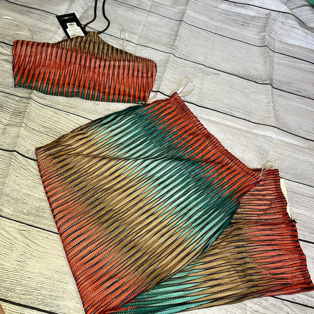 Fashion Nova matching skirt set.